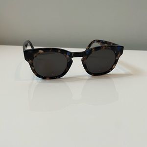 Warby Parker Kimball Sunglasses in Tanzanite Tortoise.